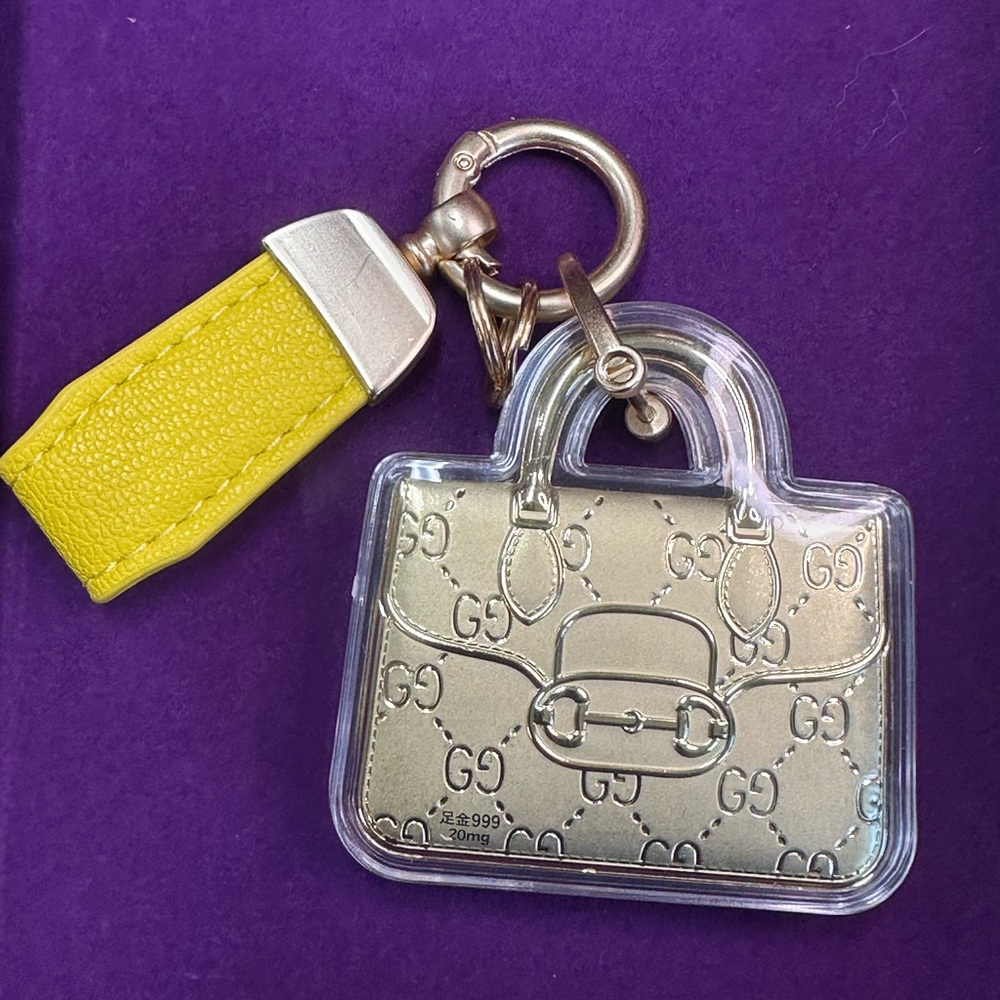 👉 Two-Sided Clear Mini Bag Charm | Exact Item Shown